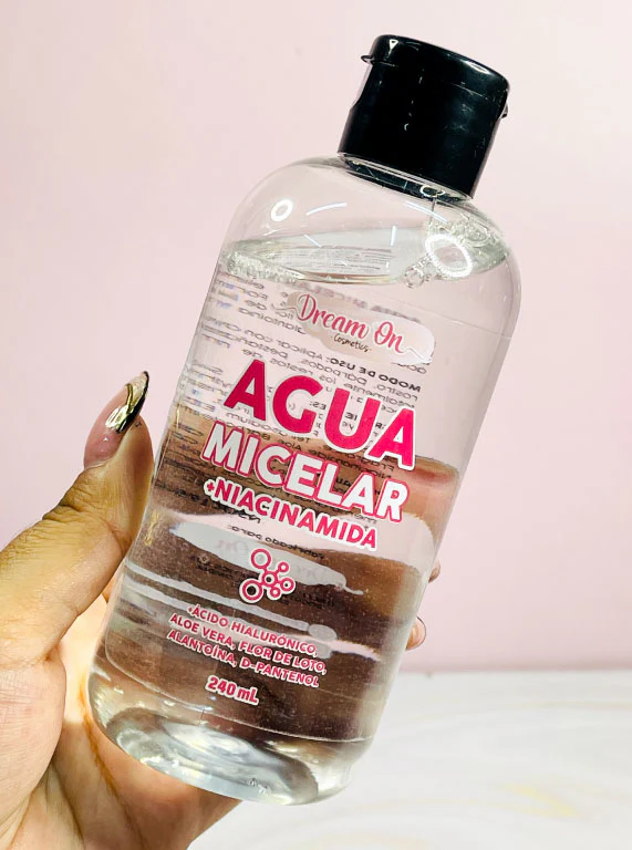 Agua micelar con ácido hialurónico 240 ml Dream On Cosmetics - Image 2