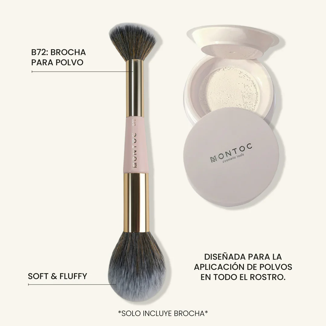 Brocha B72 doble para polvo Montoc