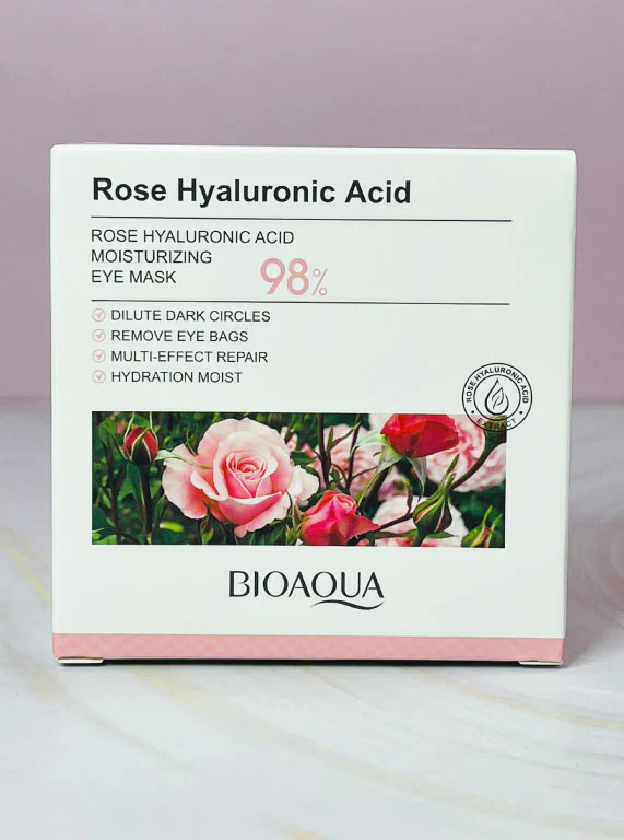 Colágeno de ojeras en cajita de rosas y ácido hialurónico Bioaqua
