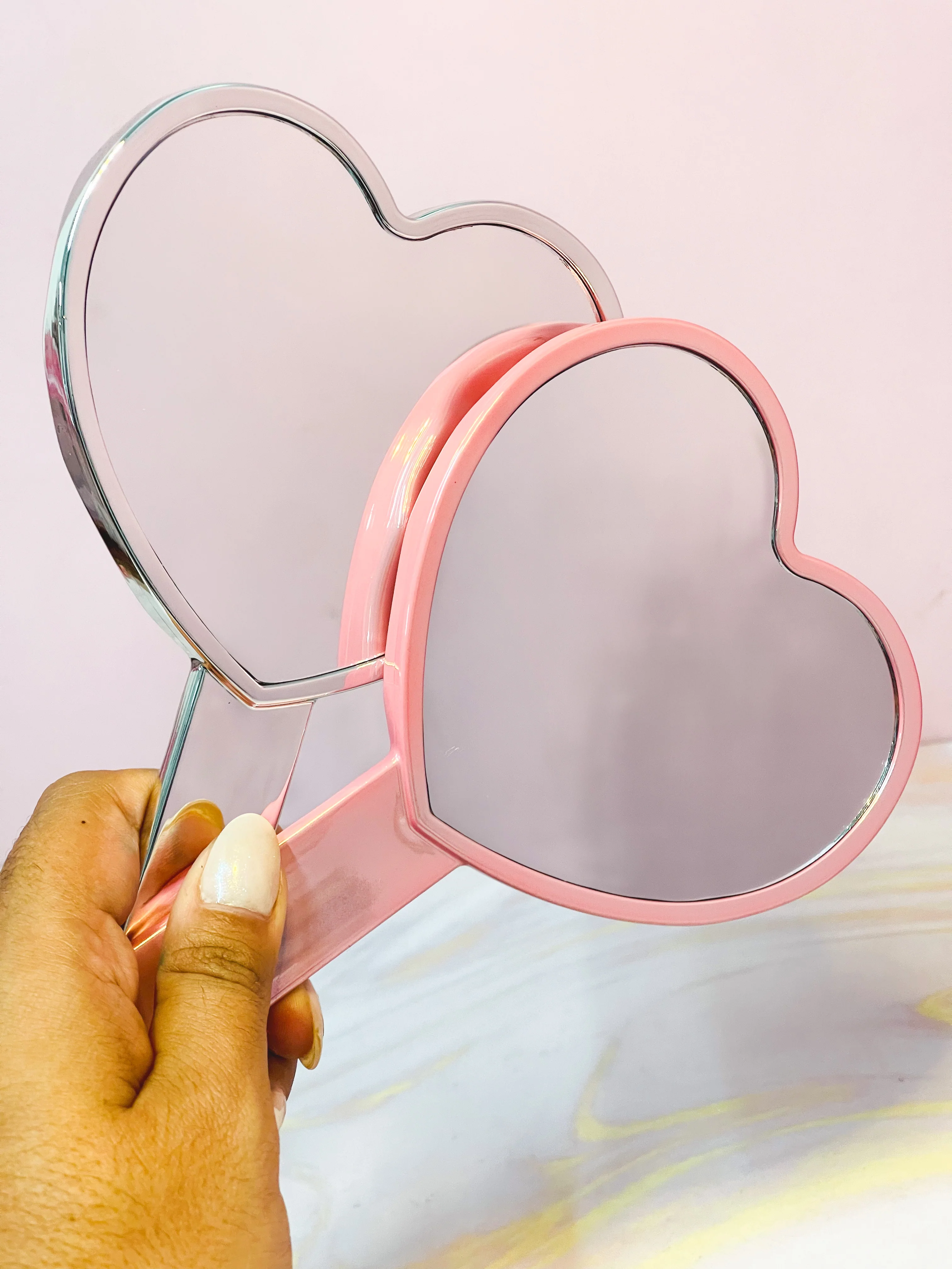 Espejo de corazón metalizado - Image 2