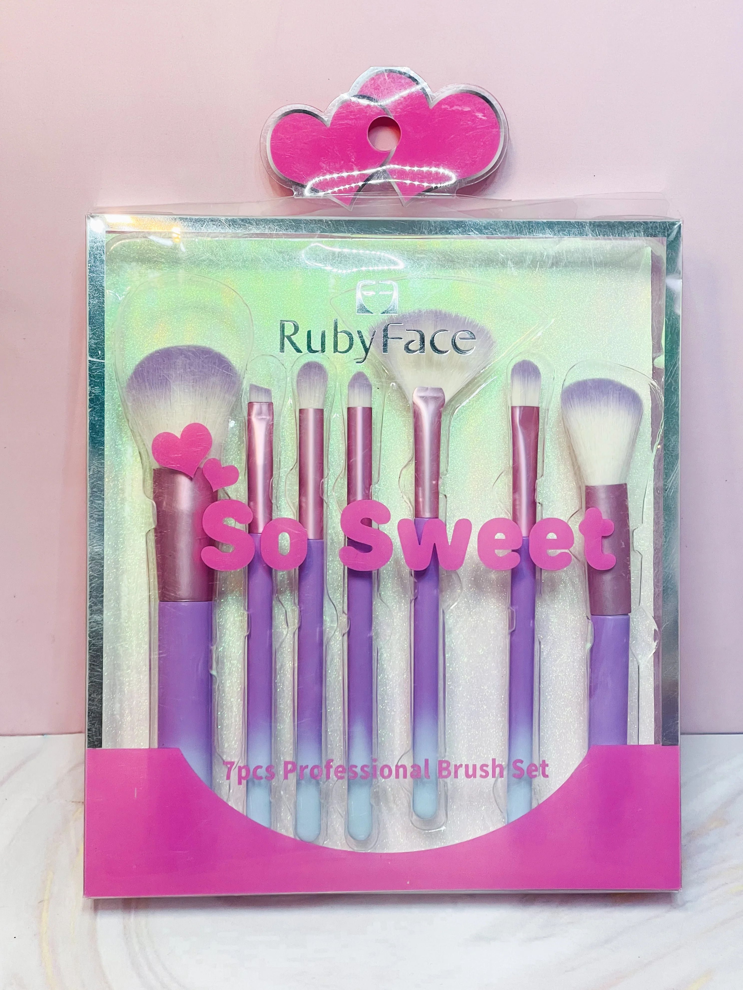 Kit de brochas arcoíris So Sweet Ruby Face