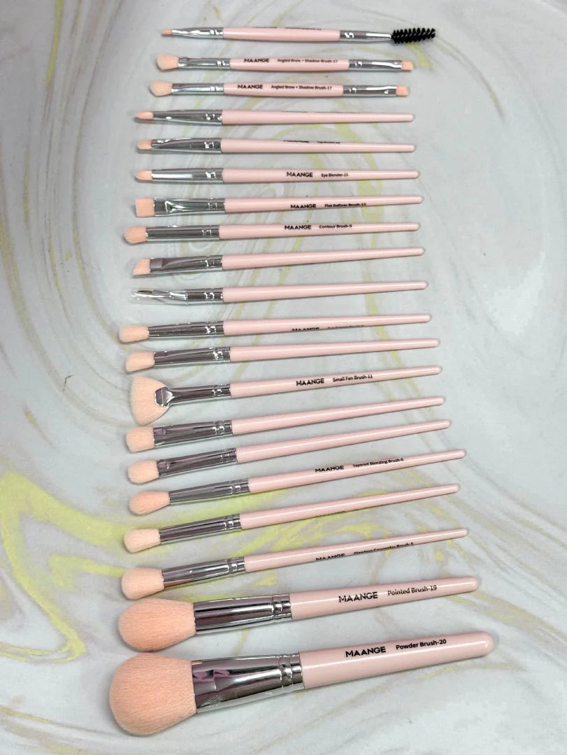 Kit de brochas Maange x 20 + Cosmetiquera - Image 3
