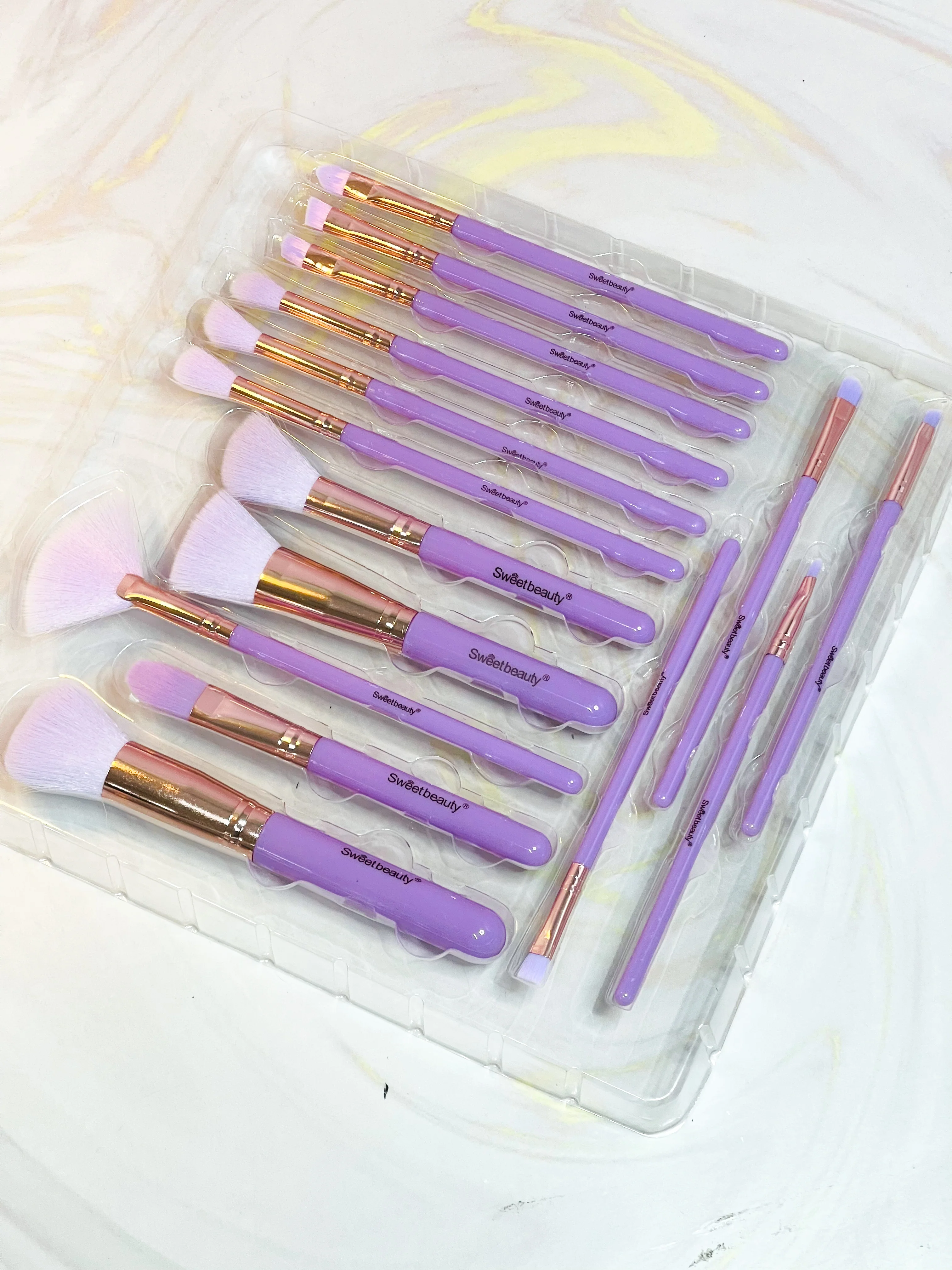 Kit de brochas Makeup Brush x 15 Ref OH25-13 Sweet Beauty - Image 2