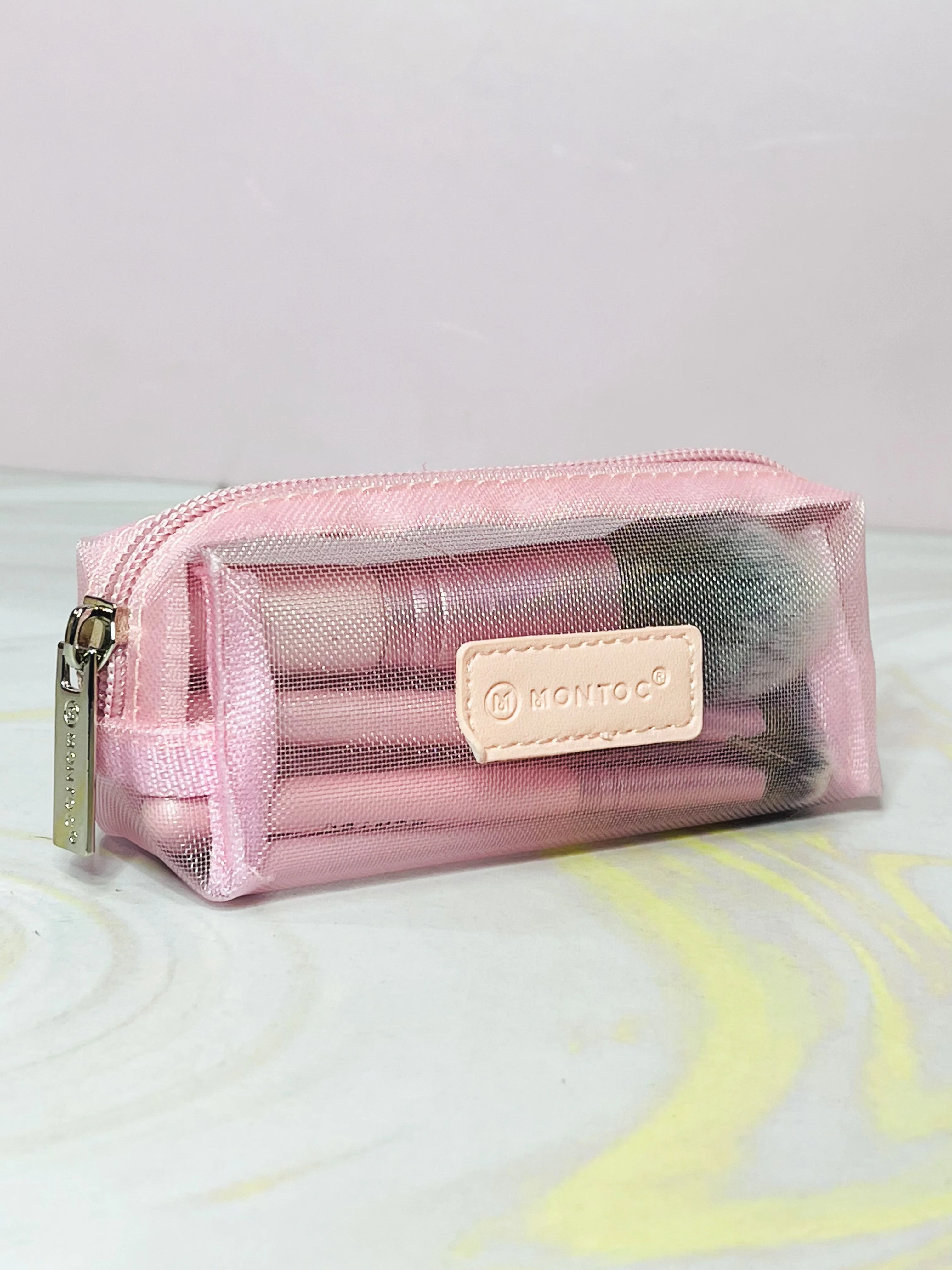 Kit de brochas viajero Ref 661 Luna Pink Montoc - Image 3