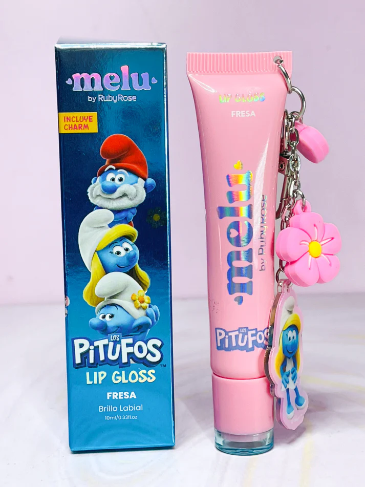 Lip Gloss Colapsible Pitufos Ruby Rose - Image 2