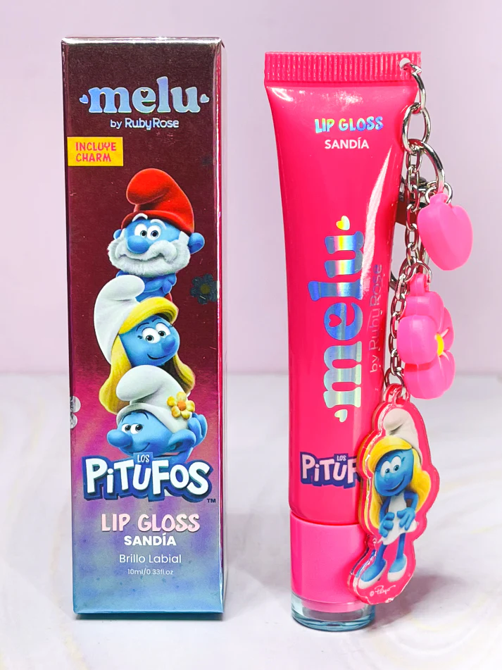 Lip Gloss Colapsible Pitufos Ruby Rose - Image 3