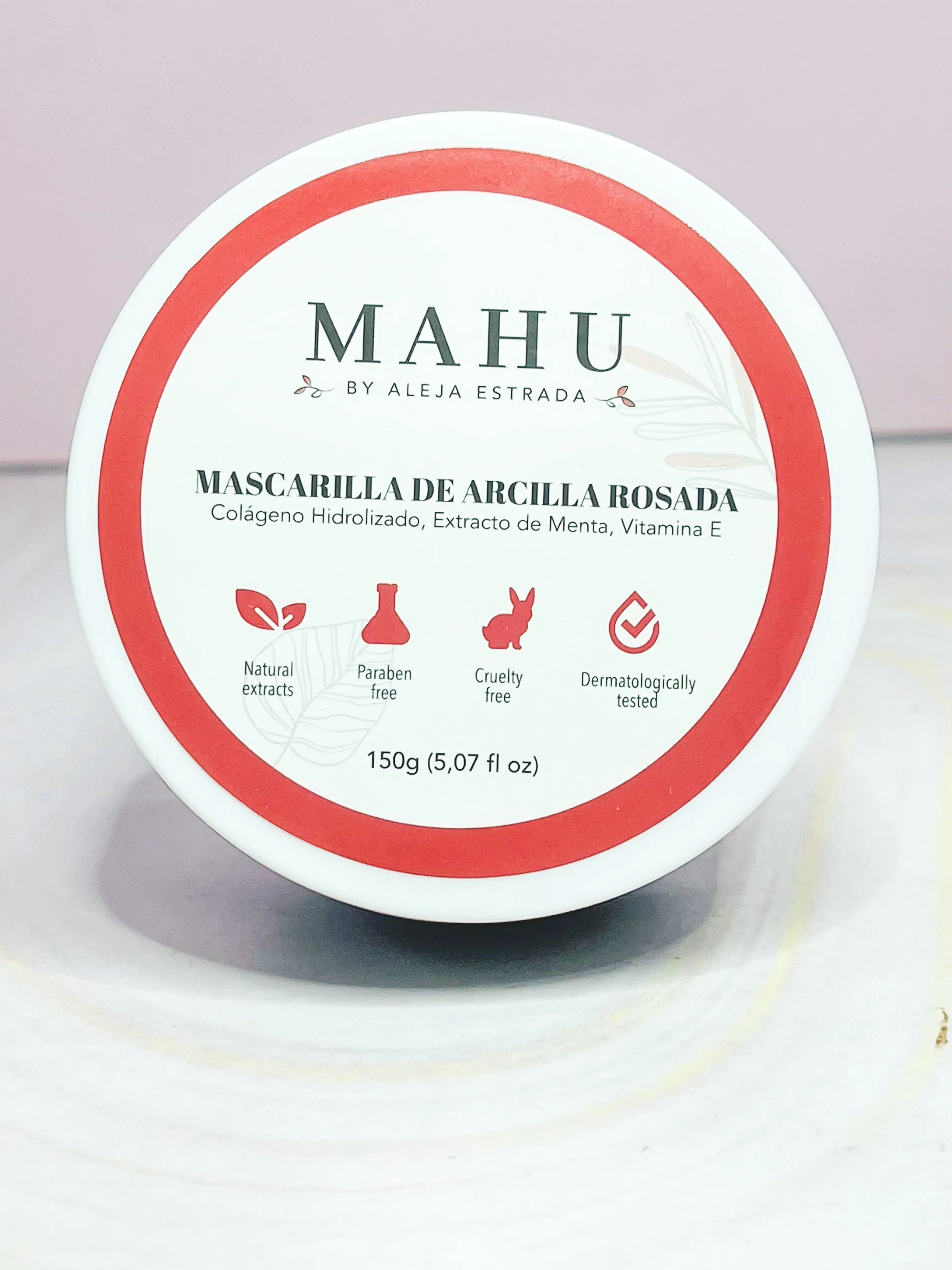 Mascarilla de Arcilla Rosada MAHU - Image 2