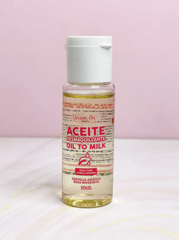 Mini aceite desmaquillante doble limpieza Oil to Milk 20 ml Dream On Cosmetics