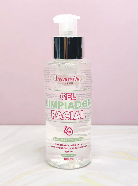 Mini Gel Limpiador facial con niacinamida tamaño viajero 100 ml Dream On Cosmetics