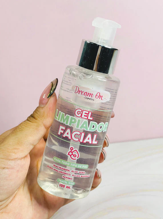 Mini Gel Limpiador facial con niacinamida tamaño viajero 100 ml Dream On Cosmetics - Image 2