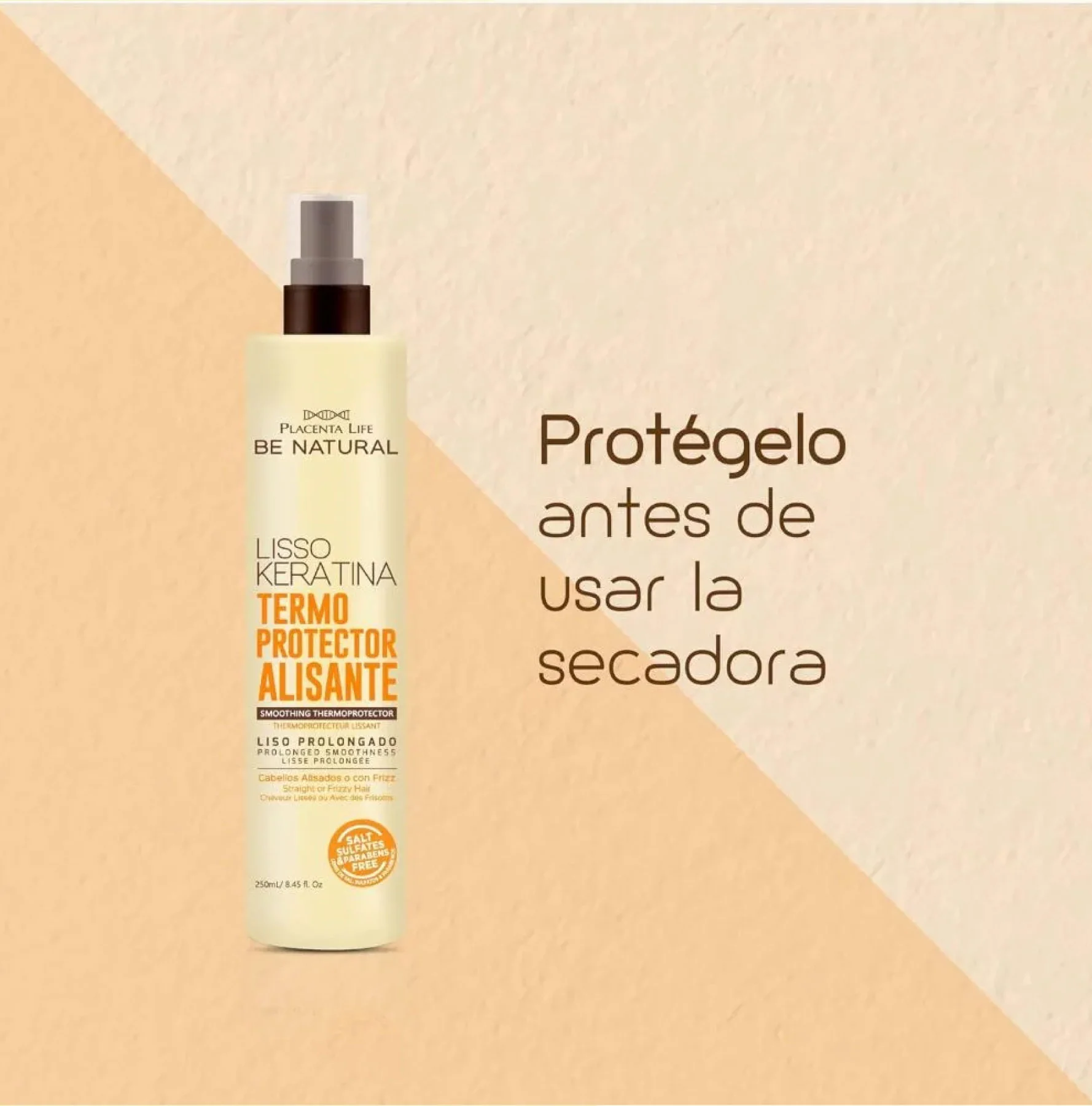 Termoprotector alisante Lisso keratina Be natural - Image 5
