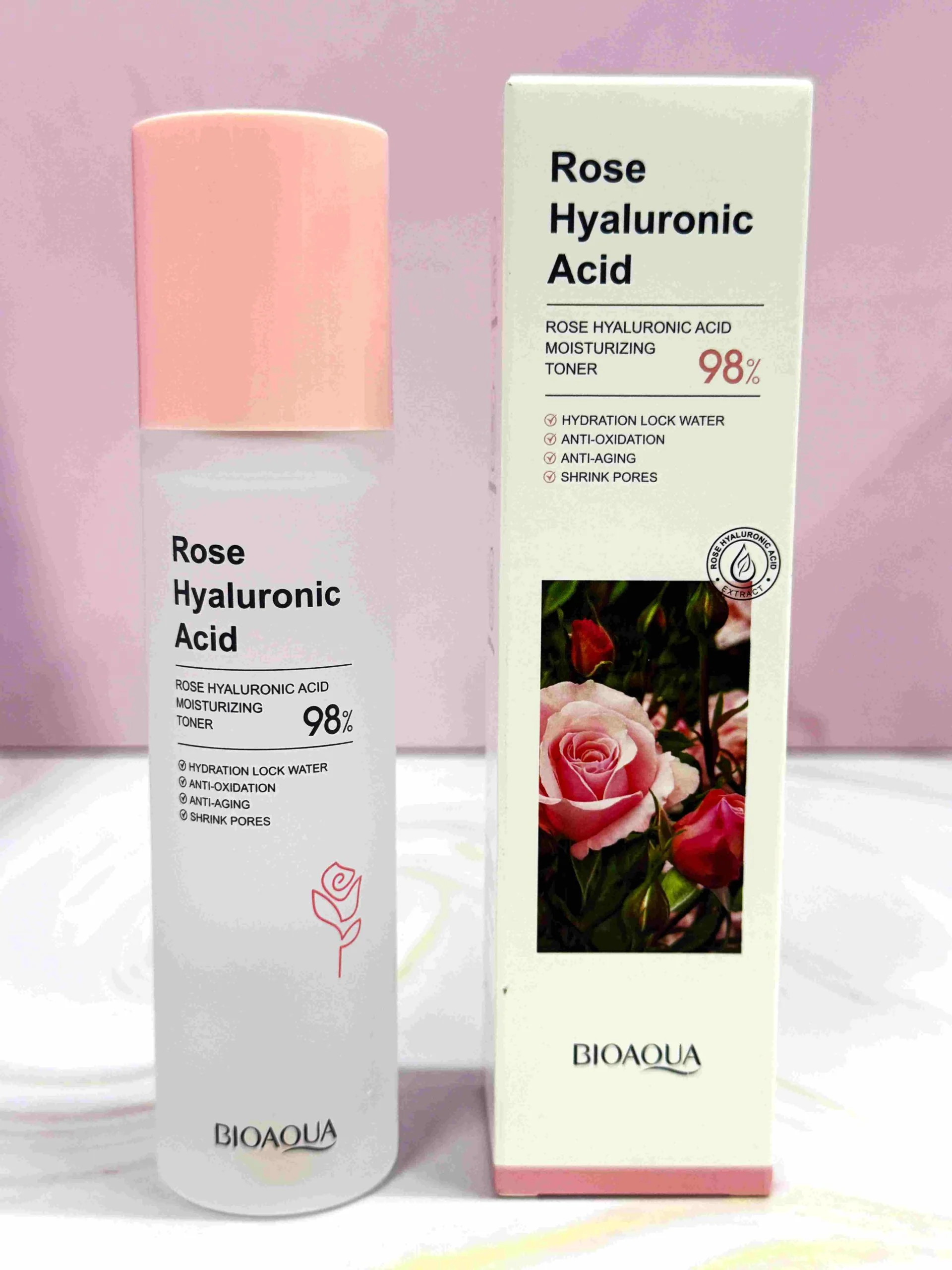 Tónico de rosas y ácido hialurónico Bioaqua