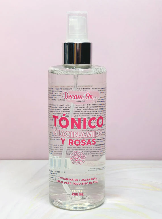Tónico niacinamida y rosas GRANDE 260 ml Dream On Cosmetics